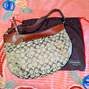 Coach Hampton Signature Purse Bag New Tags Dust Bag